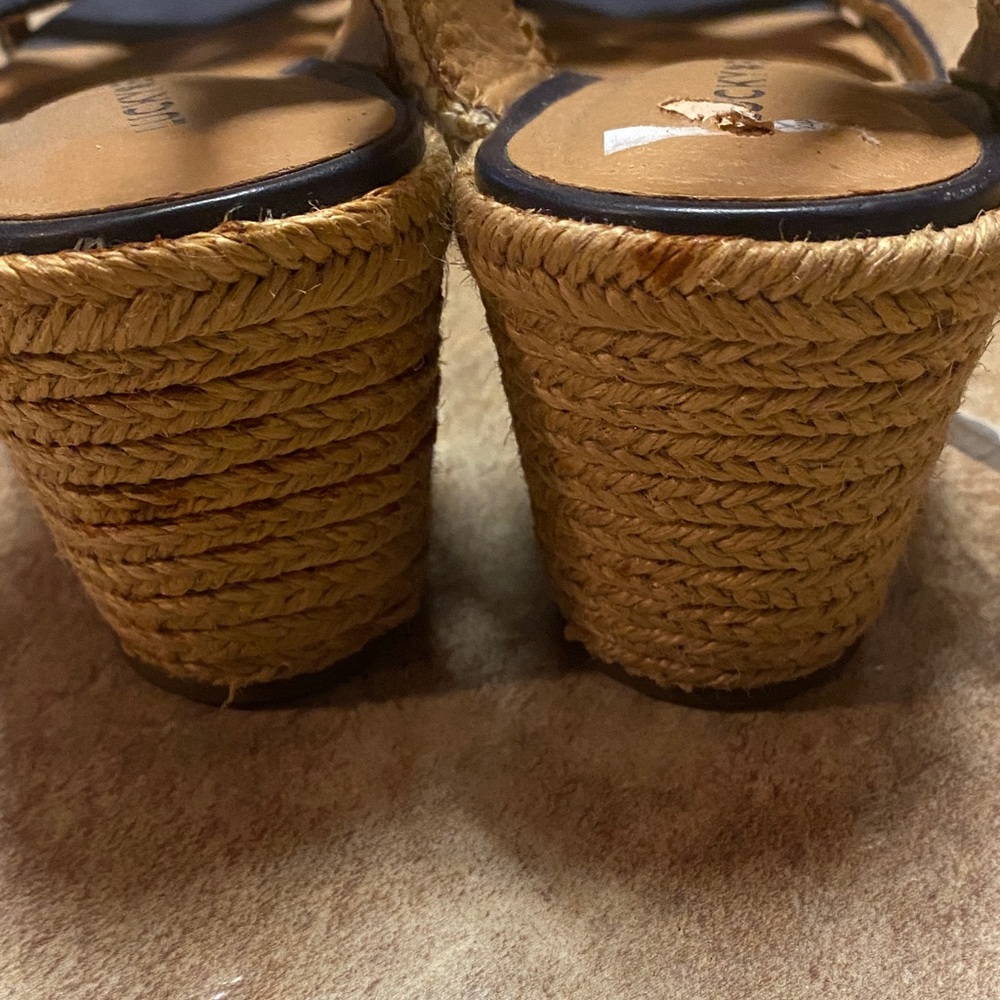 Lucky Brand Navy Espadrille 8N Sandals - Picture 4 of 10